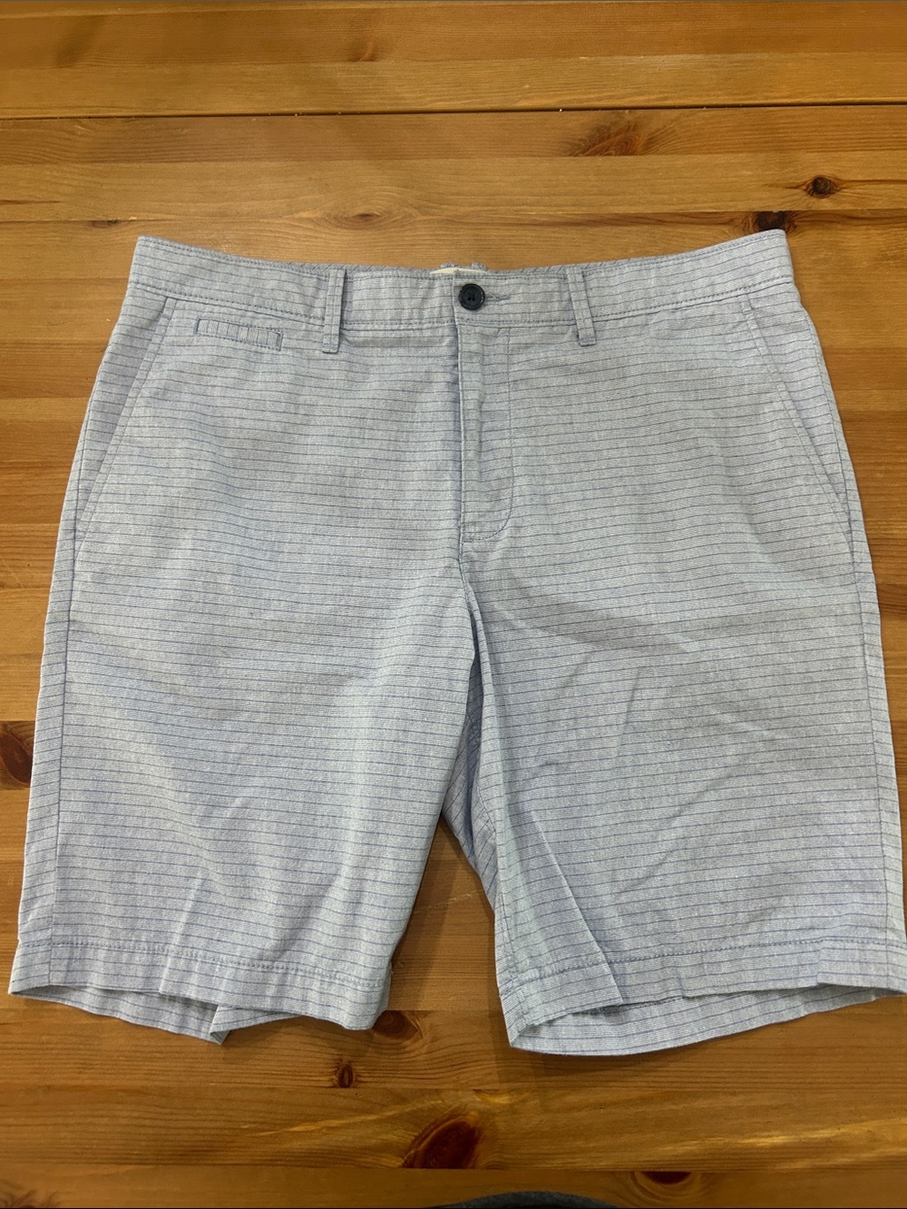 Men's Light blue Flat Front Performance Shorts